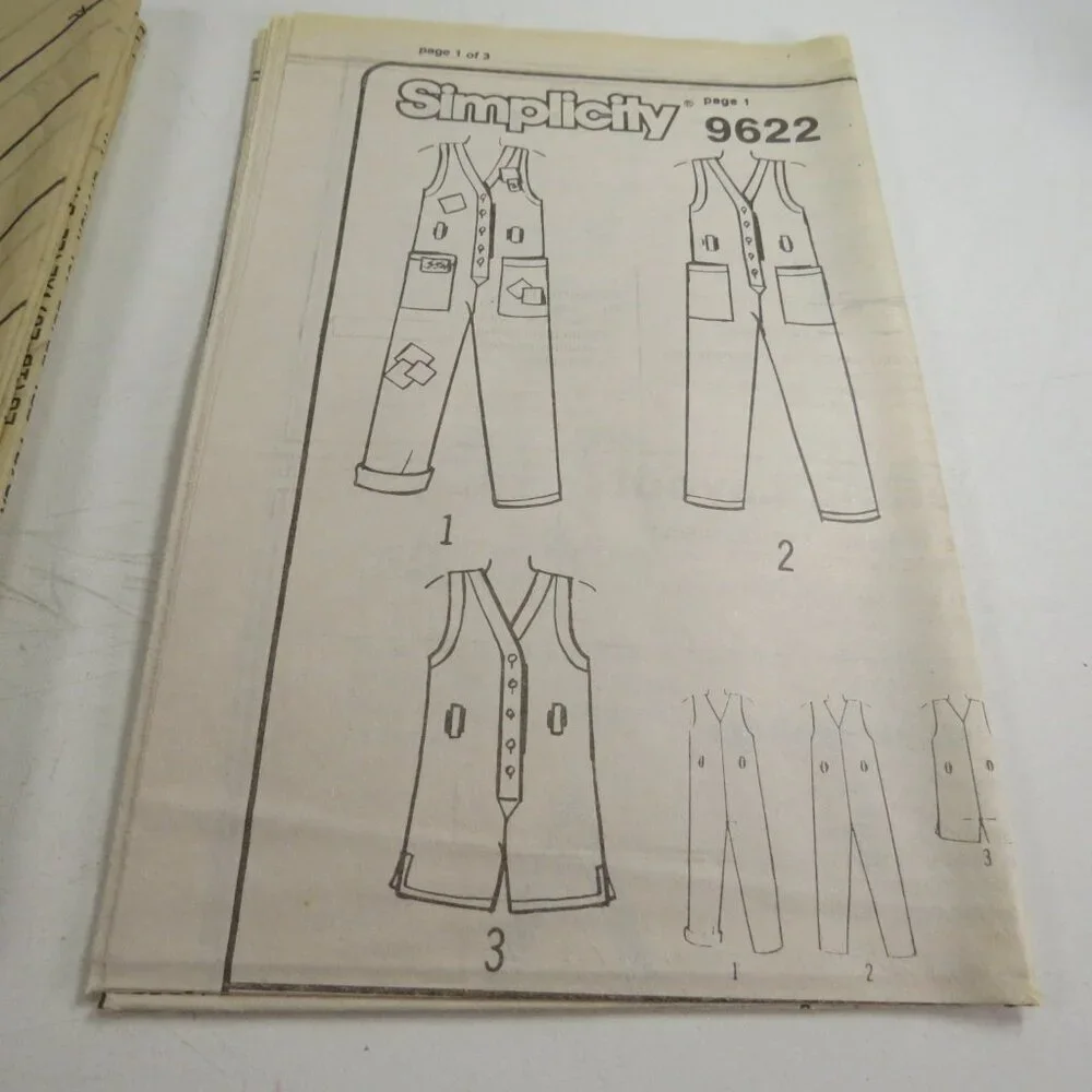 Simplicity 9622 Sewing Pattern UNCUT Jumpsuit sizes 6-24